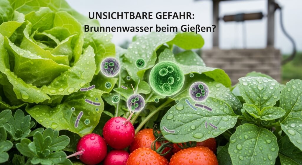 Brunnenwasser Gemüse gießen, Fäkalkeime Brunnen, E. Coli Gießwasser